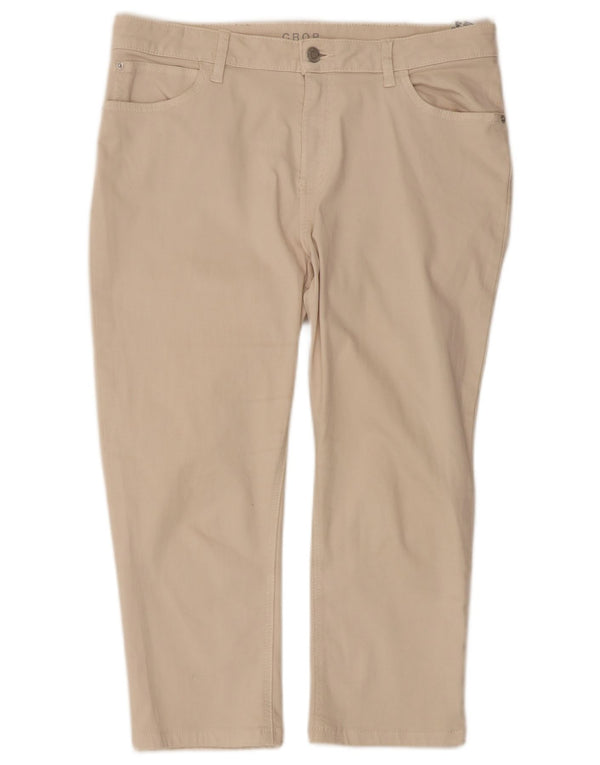Pantaloni corti dritti da uomo Marks & Spencer UK 14 Large W32 L20 Beige