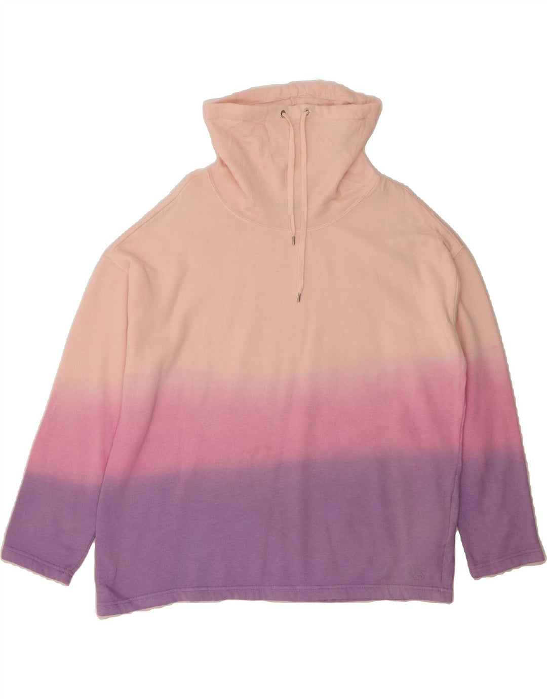 CHAPS Womens Roll Neck Sweatshirt Jumper UK 16 Large Pink Colourblock Vintage Chaps and Second-Hand Chaps from Messina Hembry 