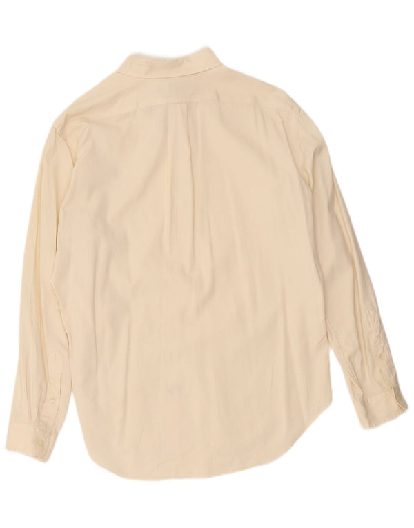 Ralph Lauren Mens Classic Fit Shirt Large Off White Cotton