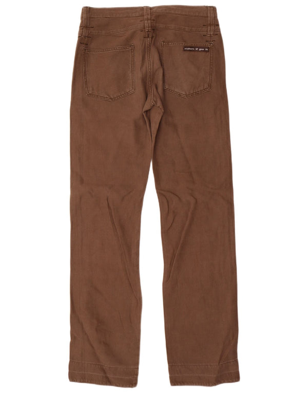 Gianfranco Ferre Mens Straight Casual Trousers W34 L37 Brown