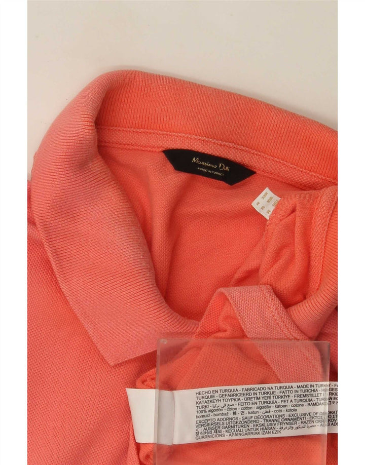 Massimo Dutti Polo Homme Orange Moyen Coton