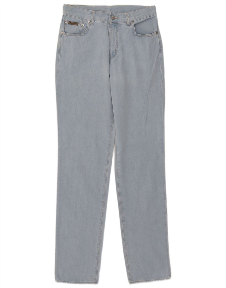 Calvin Klein Womens Straight Jeans W30 L32 Blue Cotton