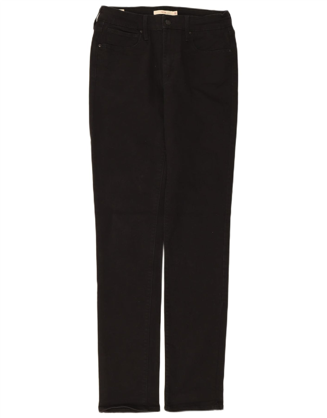 Levi's Dame 710 Slim Jeans W30 L34 Sort Bomuld