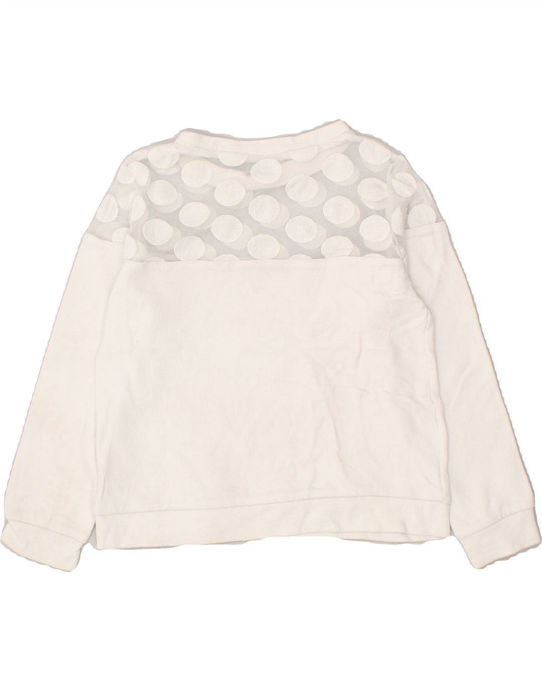 LIU JO JUNIOR Girls Sweatshirt Jumper 4-5 Years White Vintage Liu Jo junior and Second-Hand Liu Jo junior from Messina Hembry 