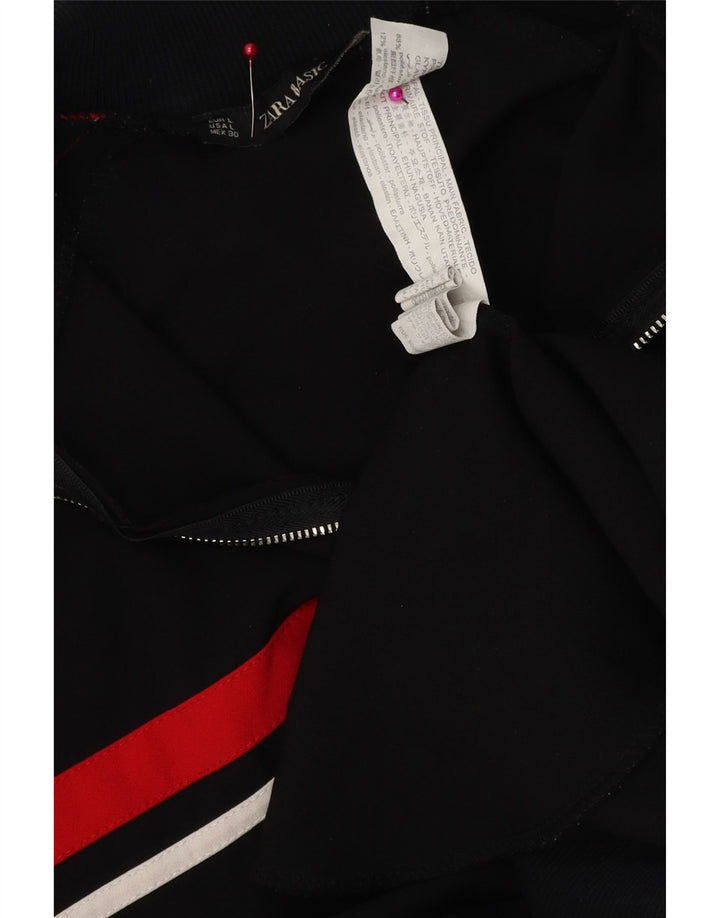 Giacca da tuta da donna Zara UK 16 Large in poliestere color block nero