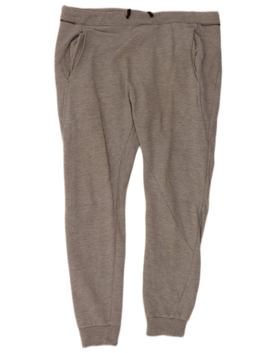 Zara Mens Tracksuit Trousers Joggers XL Grey Cotton