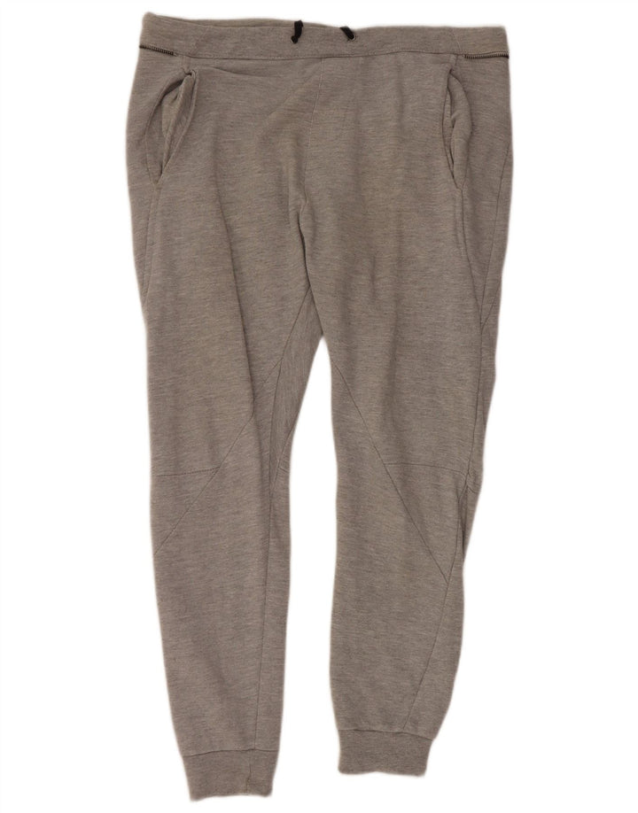 Zara Mens Tracksuit Trousers Joggers XL Grey Cotton
