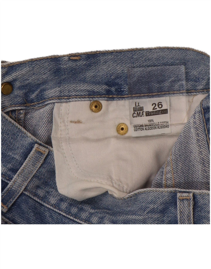 CHARRO Womens Straight Jeans W26 L32 Blue Cotton