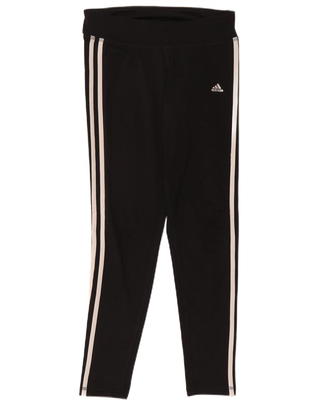 Adidas Womens Leggings UK 8/10 Small Black Polyester