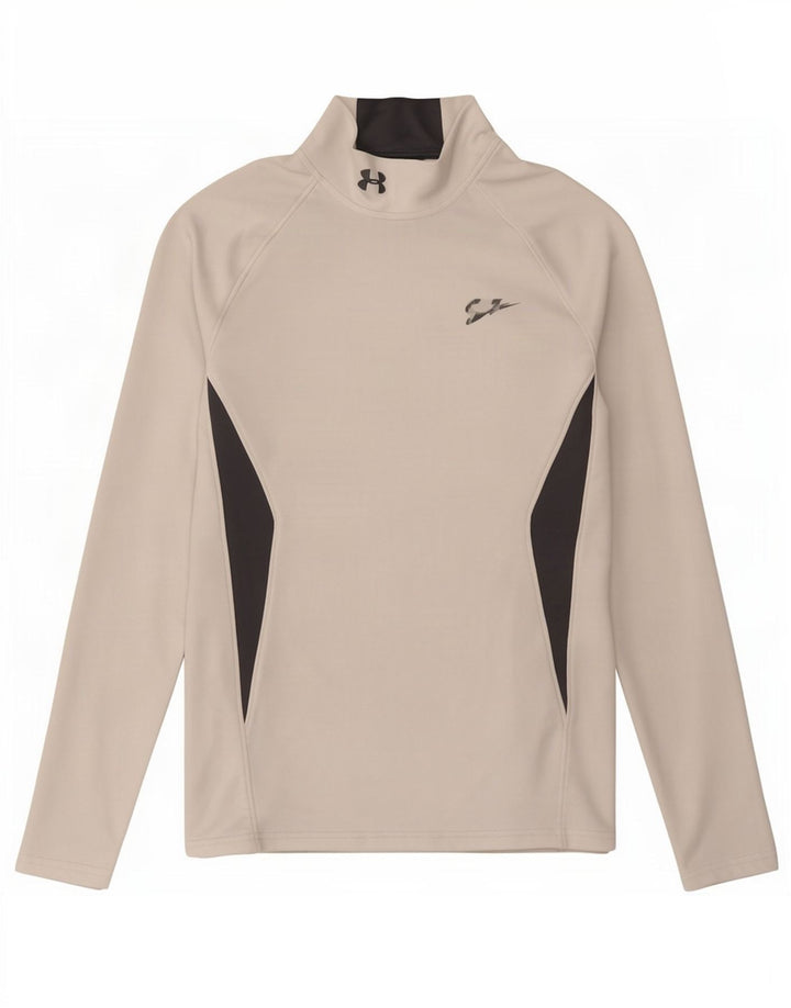 Under Armour muška majica Cold Gear s dugim rukavima, mala bijela boja