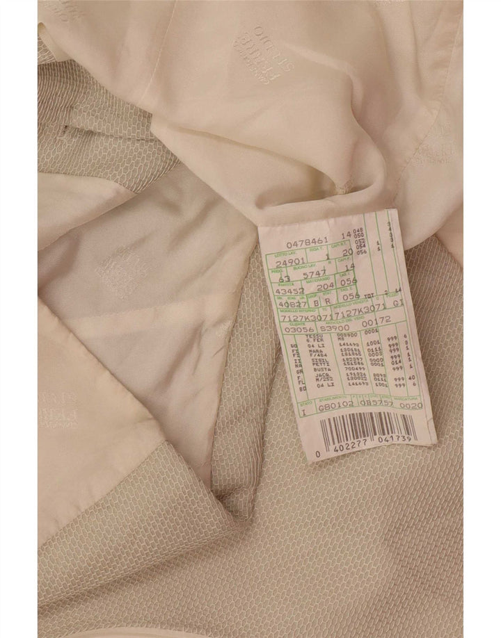 gilet homme vintage IT 56 2XL Soie Grise