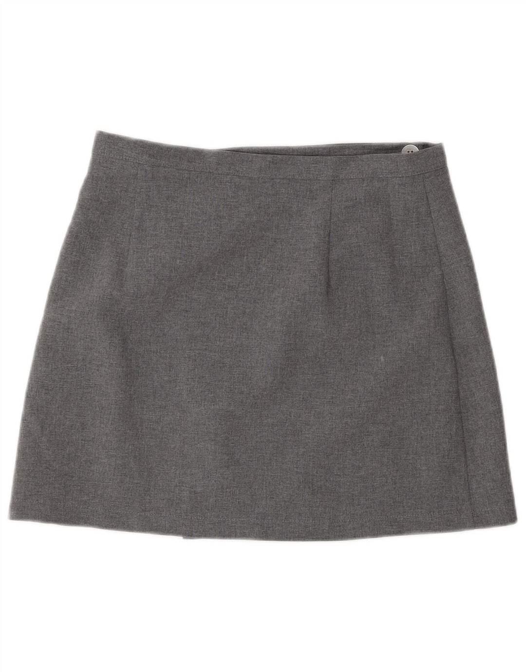 Sisley Womens High Waist Mini Wrap Skirt IT 44 Medium W26 Grey Polyester