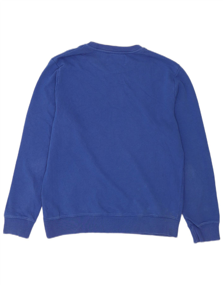 Calvin Klein Jeans Mens Graphic Sweatshirt Jumper Medium Blue Cotton