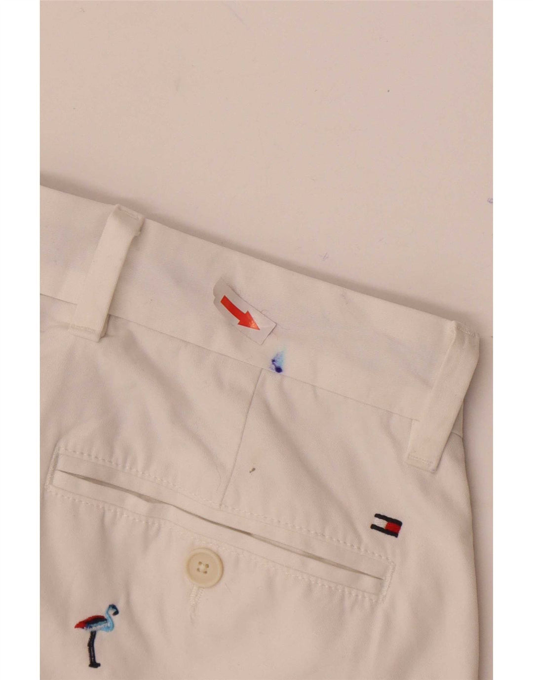 Мужские шорты чинос с рисунком Tommy Hilfiger W31 средние белые