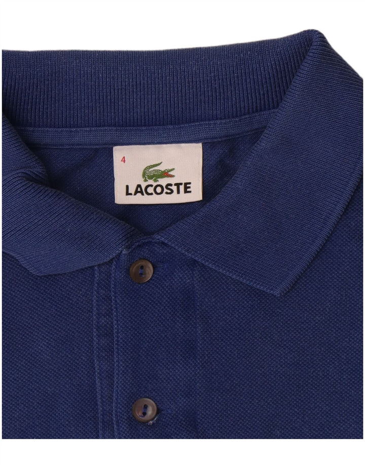 Lacoste Polo Homme Taille 4 Coton Bleu Marine Moyen