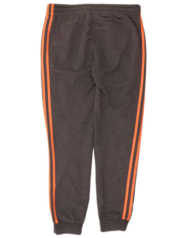 Adidas Womens Tracksuit Trousers Joggers UK 14 Medium Grey Cotton