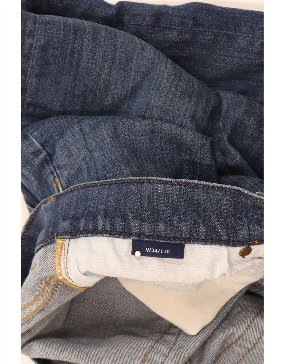 Gant Herre Regular Fit Straight Jeans W34 L30 Blå Bomuld