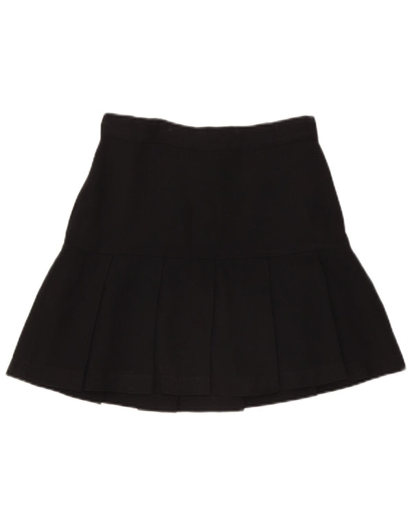 Patrizia Pepe Womens Pleated A-Line Skirt IT 44 Medium W28 Black