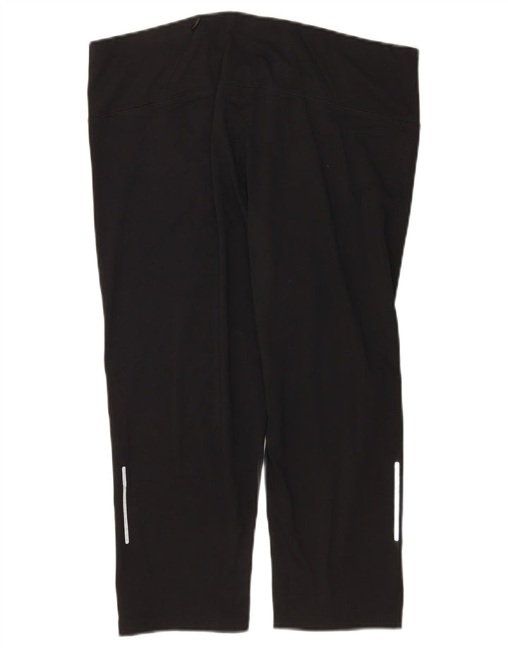 Marks & Spencer Dame Capri Leggings UK 16 Large Black Polyester