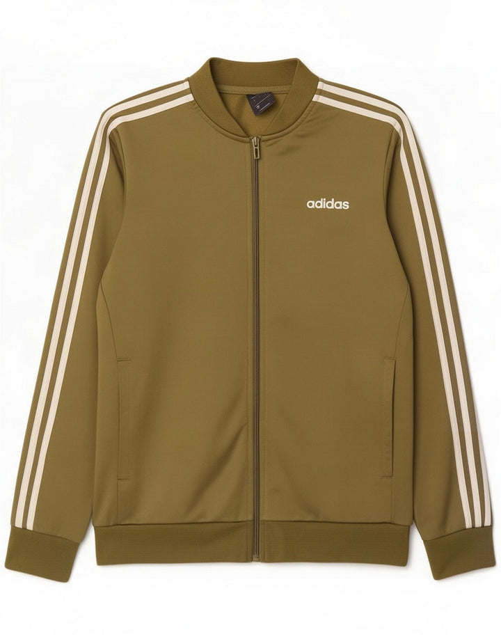 Adidas Giacca da tuta da uomo media kaki Poliestere