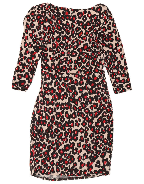 Vestido tubo de manga 3/4 para mujer Liu Jo IT 46 Large Estampado animal negro