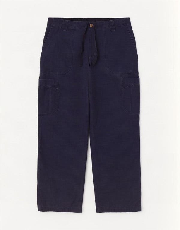 Carhartt Γυναικείο ίσιο παντελόνι Cargo Medium W30 L30 Navy Blue Cotton
