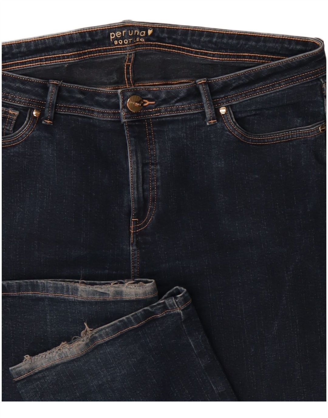 Marks & Spencer Womens Per Una Bootcut Jeans W36 L31 Navy Blue