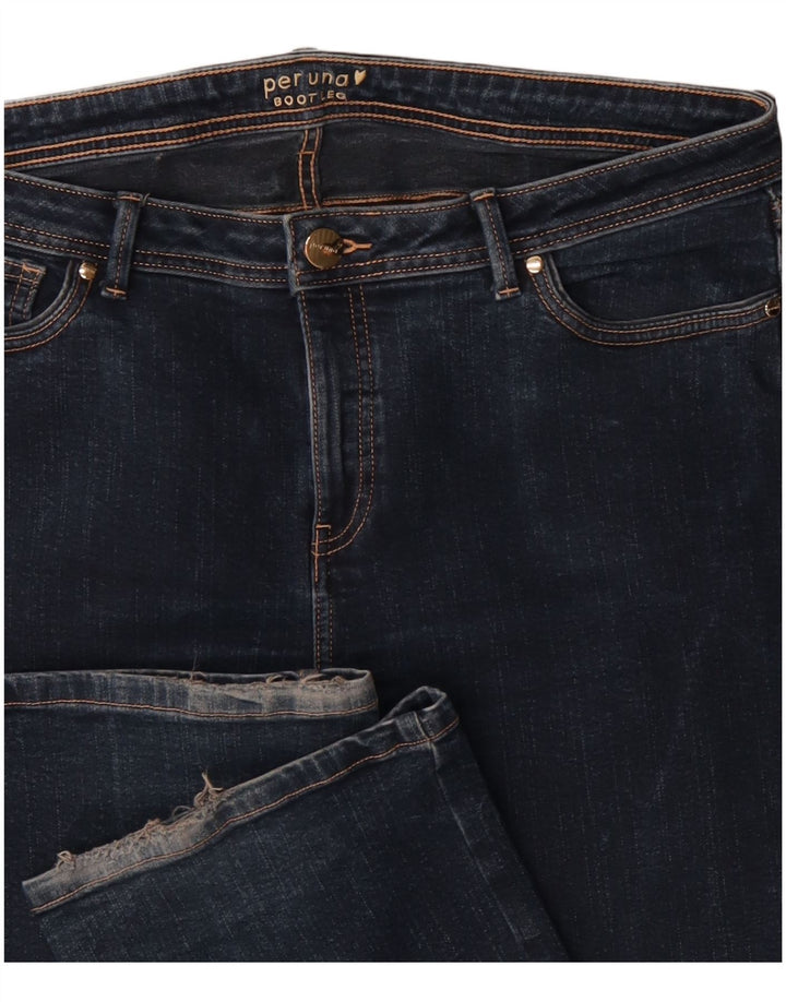 Marks & Spencer Womens Per Una Bootcut Jeans W36 L31 Navy Blue