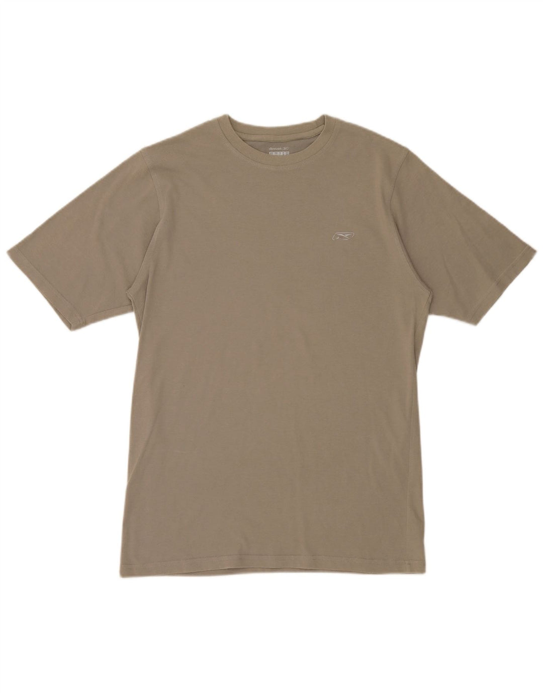 Reebok Mens T-Shirt Top Medium Khaki Cotton