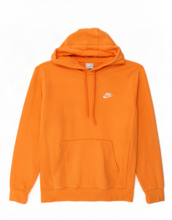 Felpa con cappuccio da uomo Nike Small in cotone arancione