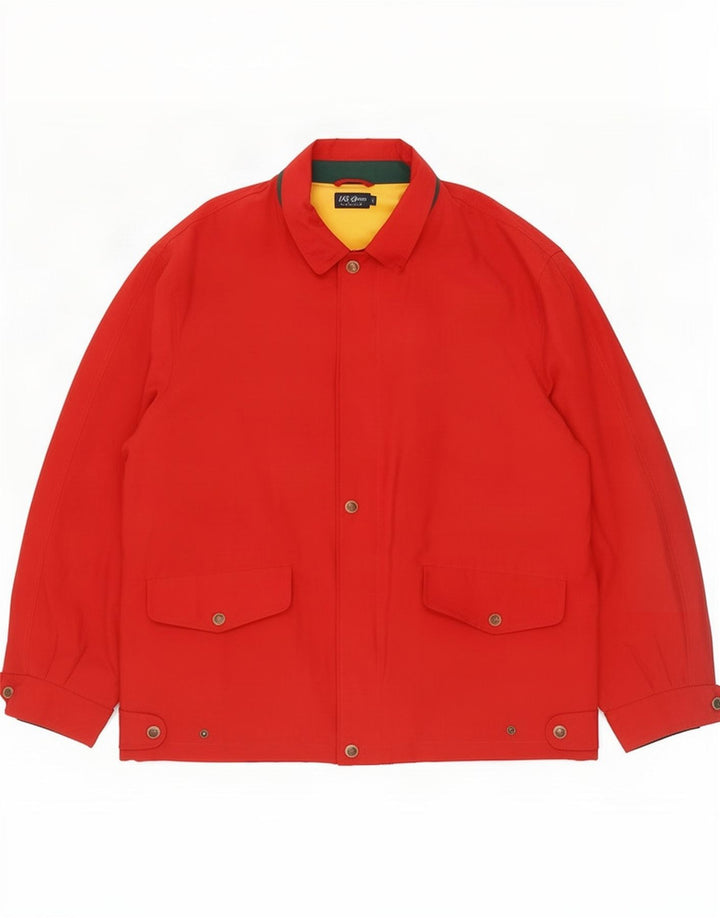 Gant Mens Windbreaker Jacket UK 40 Large Red Polyamide