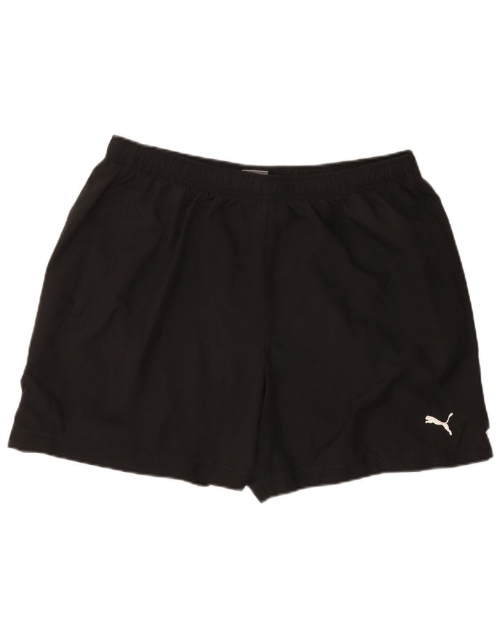 Pantaloncini sportivi da uomo Puma XL neri in poliestere