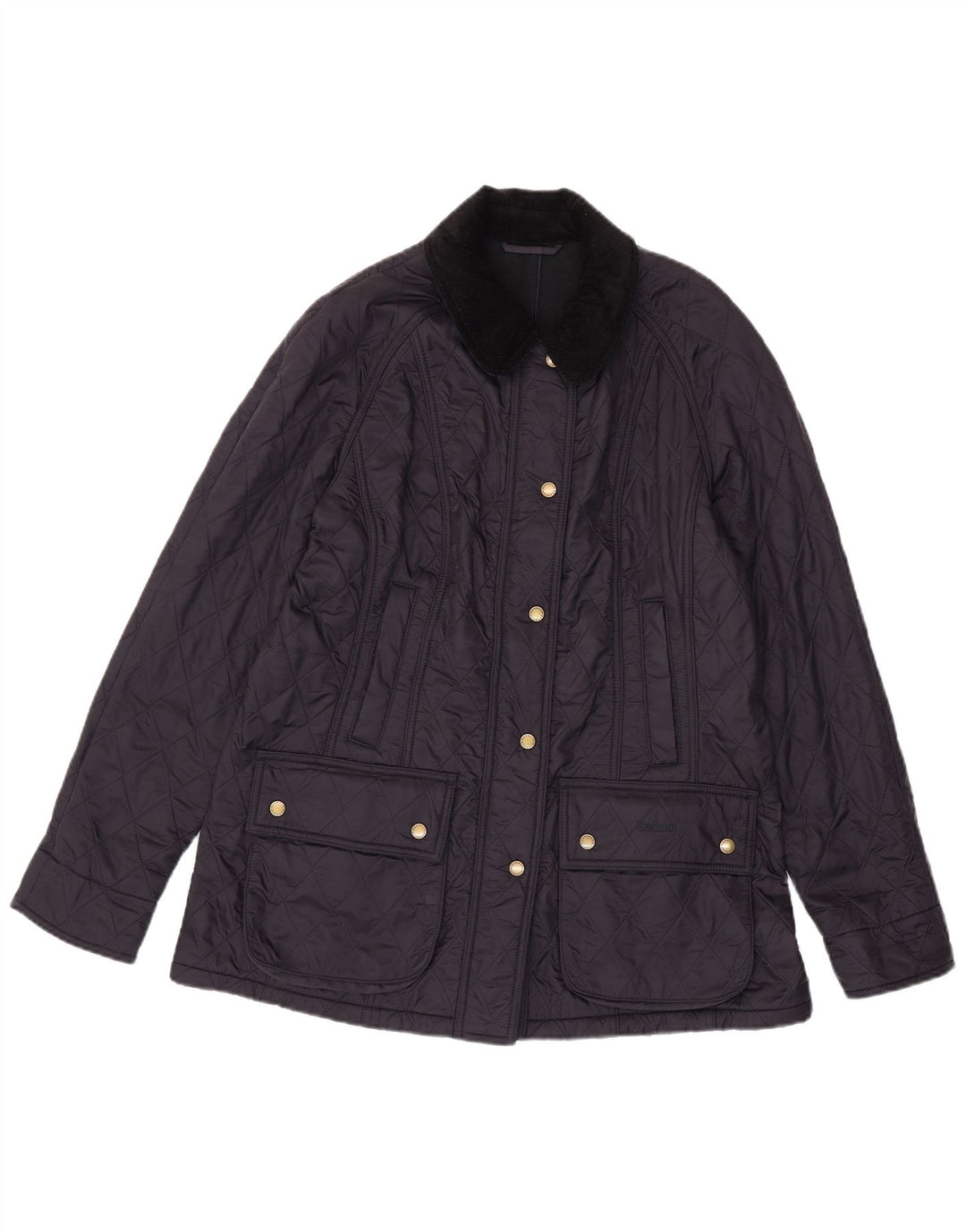 Giacca trapuntata da donna Barbour UK 14 grande blu navy