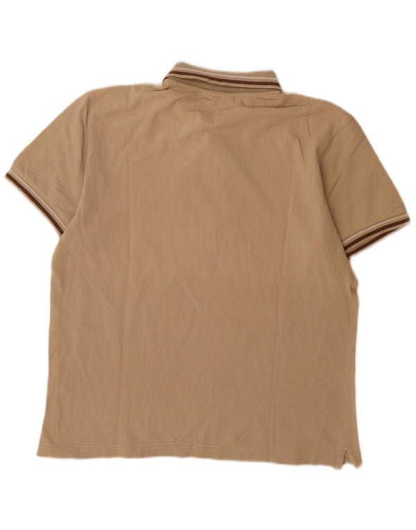 Diadora herre poloshirt Medium beige stribet bomuld