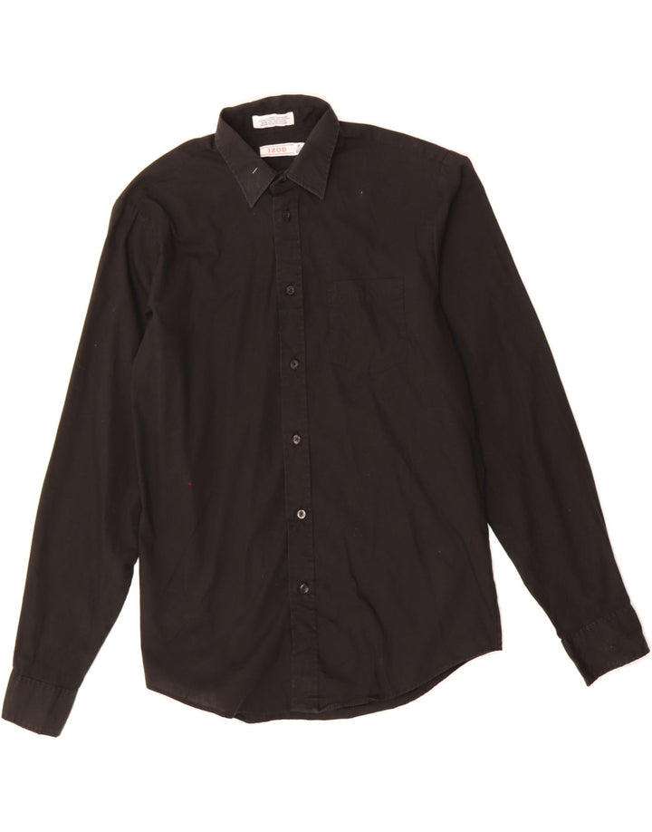 IZOD Boys Shirt 15-16 Years Black Cotton Vintage Izod and Second-Hand Izod from Messina Hembry 