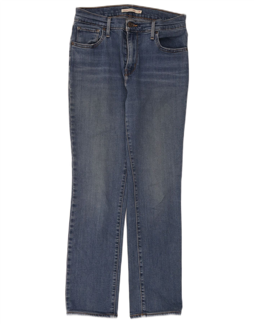Levi's Dame 724 Højtaljede lige jeans W28 L28 Blå