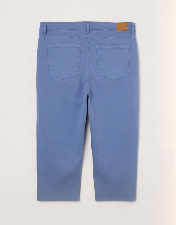 Marks & Spencer ženske Capri hlače visokog struka UK 22 3XL W40 L22 Plava