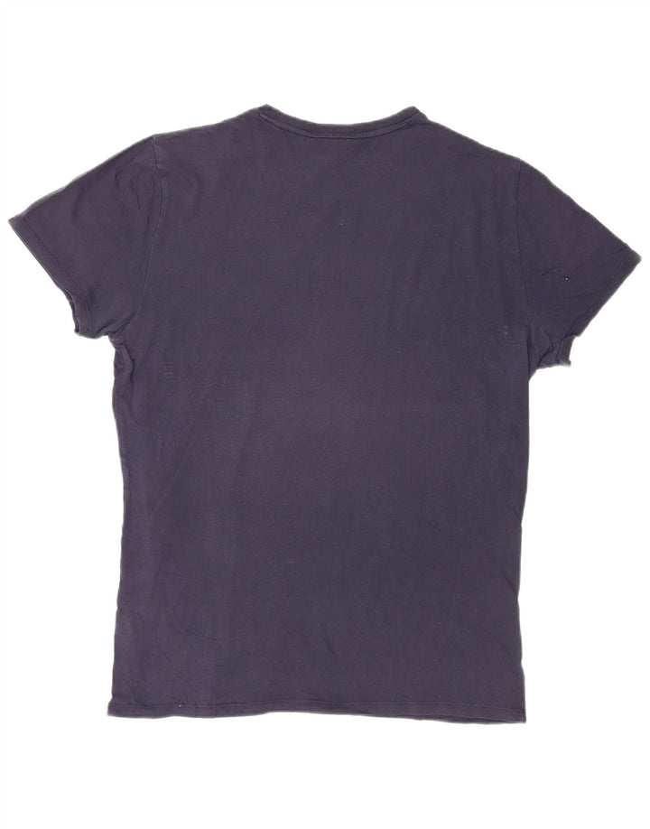 Ανδρικό T-Shirt Lacoste Top από μεσαίο μπλε ναυτικό βαμβακερό