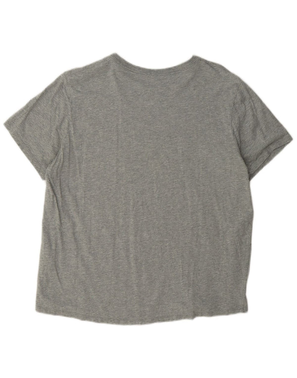 T-shirt grafica da donna Nike Top UK 18 XL cotone grigio