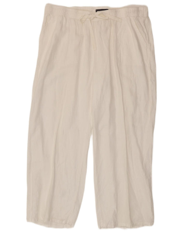 Женские прямые брюки чинос Marks & Spencer UK 20 2XL W40 L28 белые