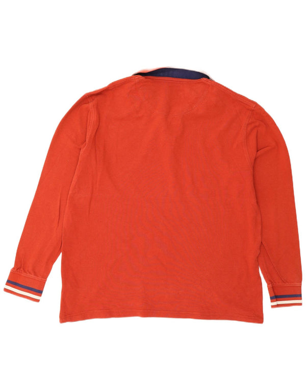 Harmont & Blaine muška polo majica dugih rukava regularnog kroja 3XL na crvene pruge
