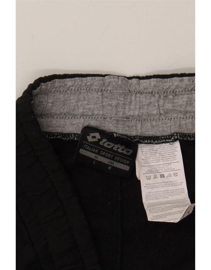LOTTO Mens Tracksuit Trousers Joggers Medium Black Cotton Vintage Lotto and Second-Hand Lotto from Messina Hembry 
