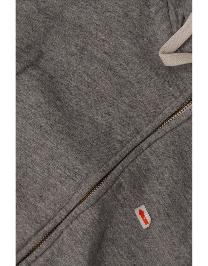 Jack Wills Mens Zip Hoodie Sweater Medium Grey Cotton
