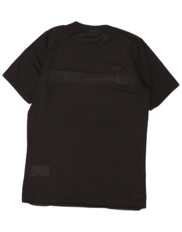 Nike Herre T-shirt Top Medium Sort Colourblock Polyester