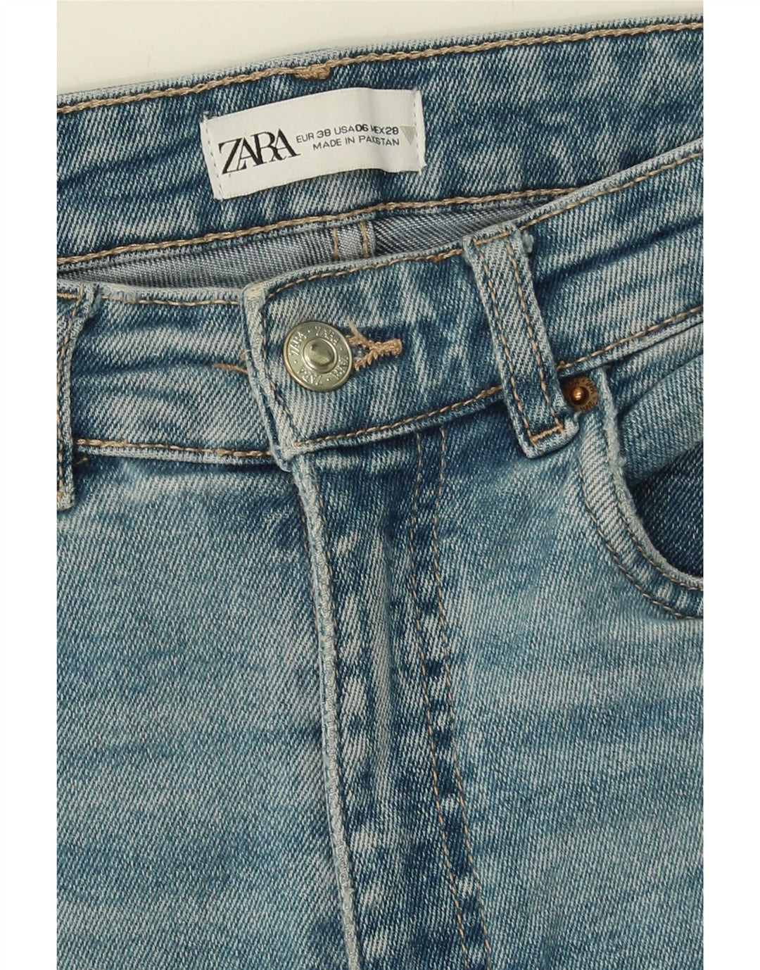 ZARA Womens Skinny Jeans EU 38 Medium W28 L28 Blue Vintage Zara and Second-Hand Zara from Messina Hembry 