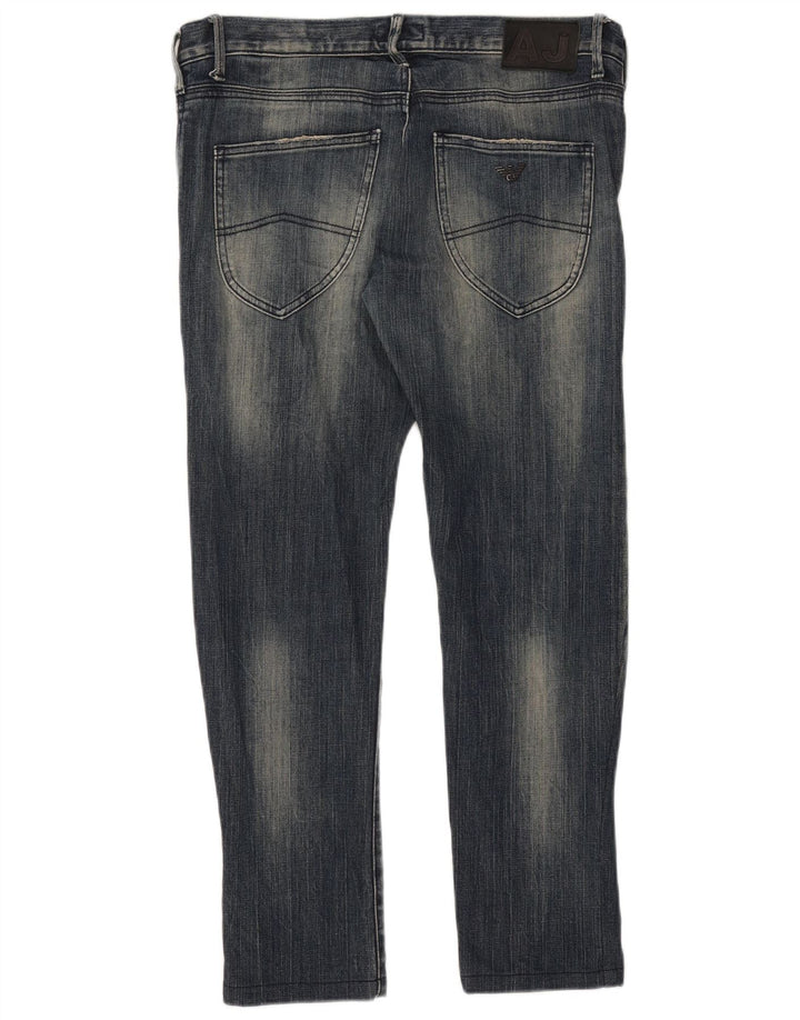 Armani Herren Slim Jeans W33 L28 Blaue Baumwolle