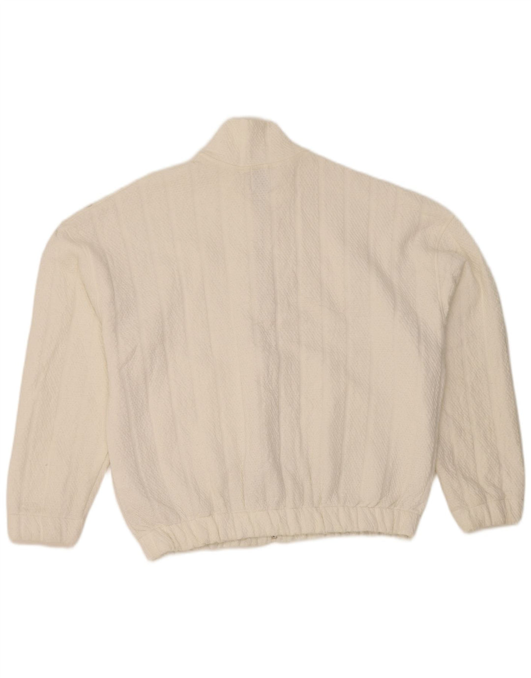 Zara Damen Übergroße Bomberjacke UK 6 XS Weiß Polyester