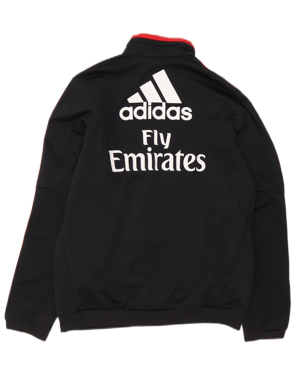 Adidas Boys AC Milan Graphic Tracksuit Top Jacket 11-12 Years Black