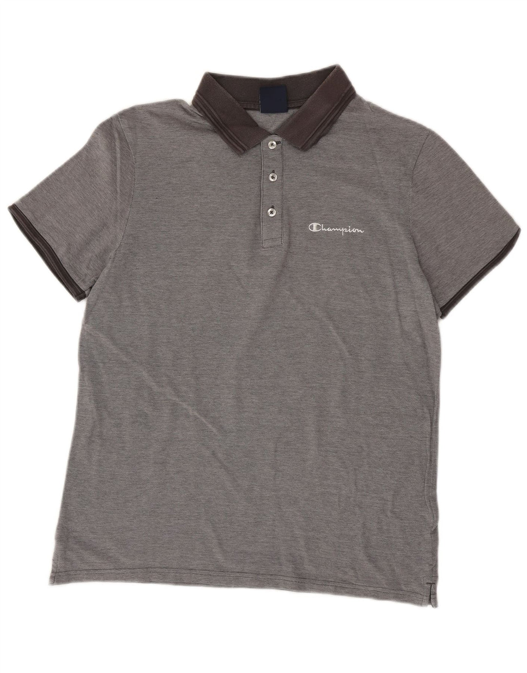 Champion Mens Polo Shirt Large Grey