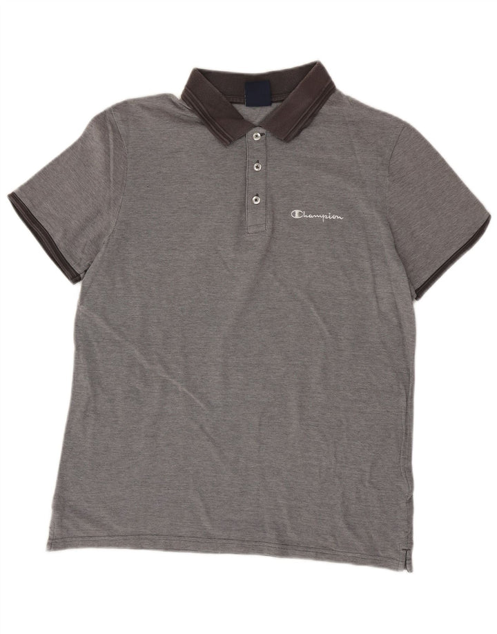 Champion Mens Polo Shirt Large Grey